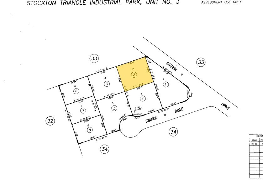 2441 Station Dr, Stockton, CA à vendre - Plan cadastral - Image 2 de 3