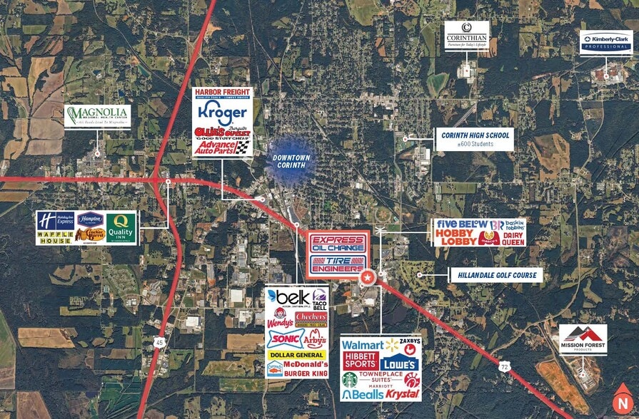 2022 Highway 72 E, Corinth, MS for sale - Building Photo - Image 2 of 5