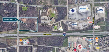 1201 Cooks Lane, Fort Worth, TX - Aerial map view