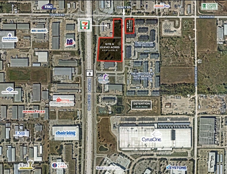 Beltway 8 & Tanner Rd, Houston, TX for sale - Primary Photo - Image 1 of 2