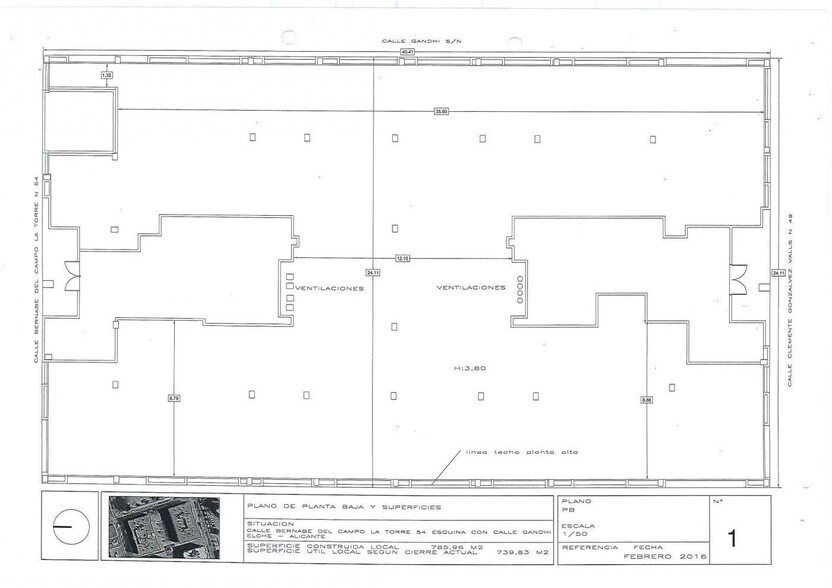 Commerce de détail dans Elche, Alicante à louer - Plan d’étage - Image 3 de 3