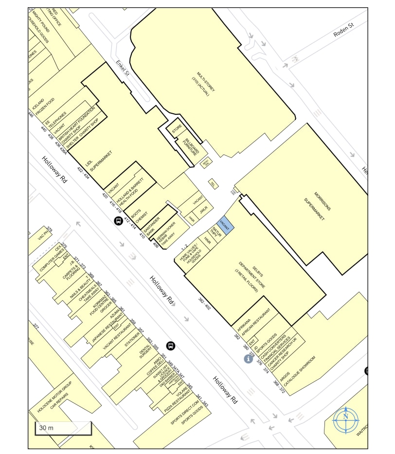 Holloway Rd, Londres à louer Goad Map- Image 1 de 1
