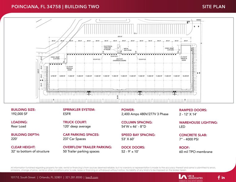 Poinciana Logistics Center portefeuille de 2 propriétés à vendre sur LoopNet.ca - Plan de site - Image 3 de 3