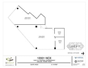 12001 N Central Expy, Dallas, TX à louer Plan d’étage- Image 1 de 1