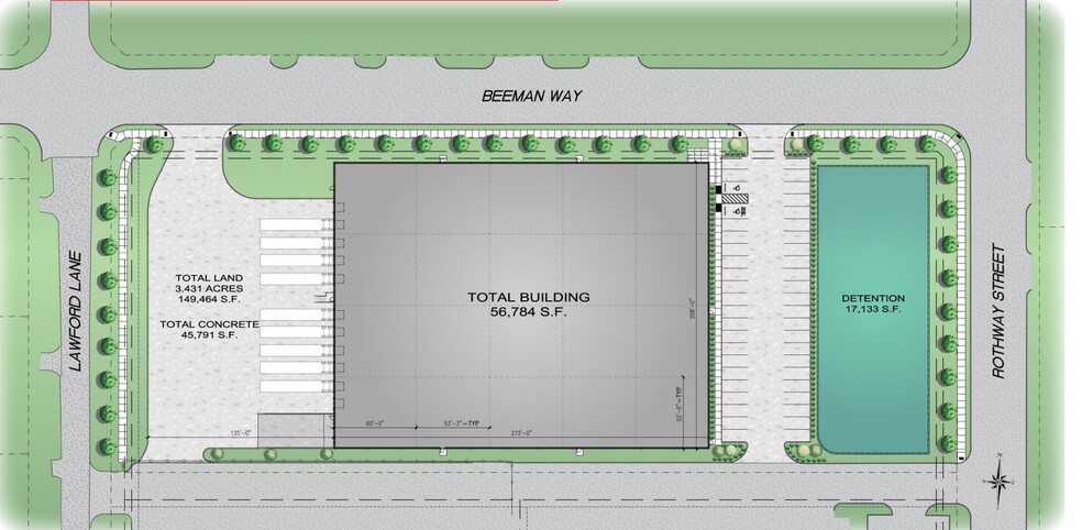 Rothway Street & Beeman Way, Houston, TX for lease - Site Plan - Image 3 of 3