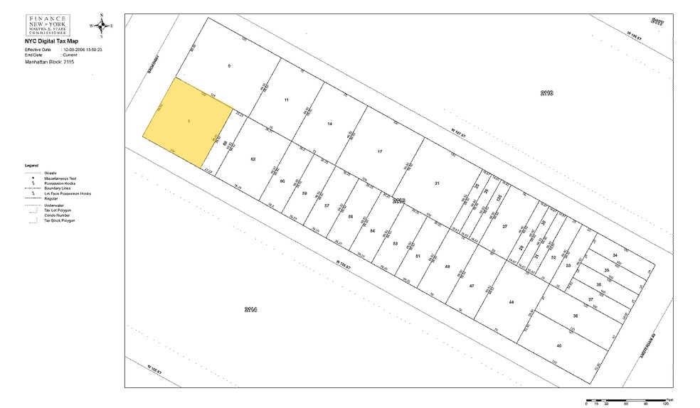 3766-3768 Broadway, New York, NY for lease - Plat Map - Image 3 of 4