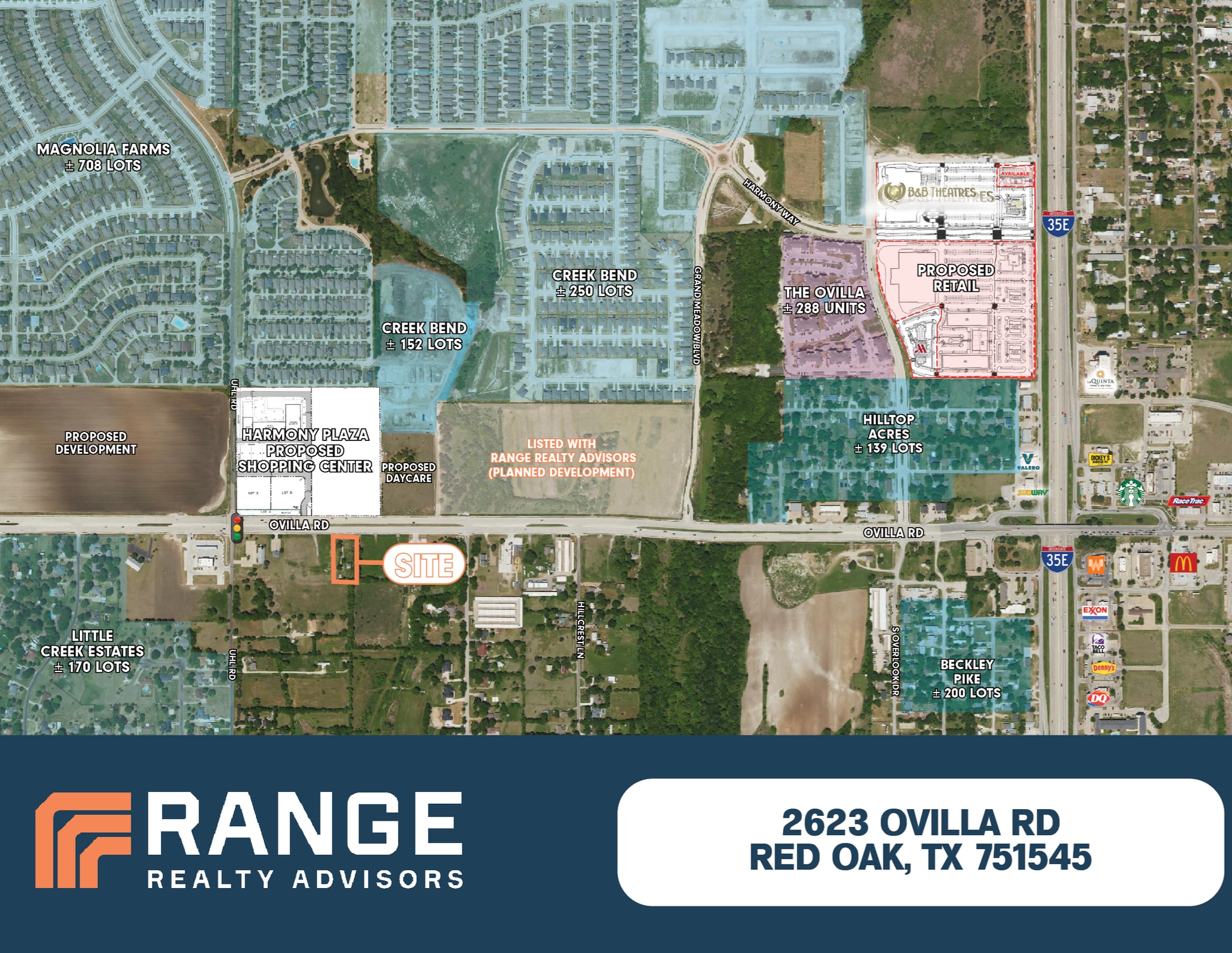 2623 Ovilla Rd, Red Oak, TX for sale Aerial- Image 1 of 2