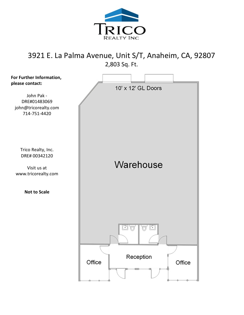 3911-3921 E La Palma Ave, Anaheim, CA à louer Plan d’étage- Image 1 de 1