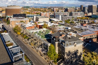 336-340 Rue Sherbrooke E, Montréal, QC - AERIAL  map view
