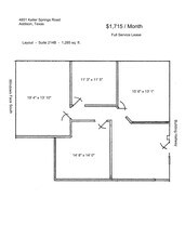 4851 Keller Springs Rd, Addison, TX for lease Floor Plan- Image 1 of 1