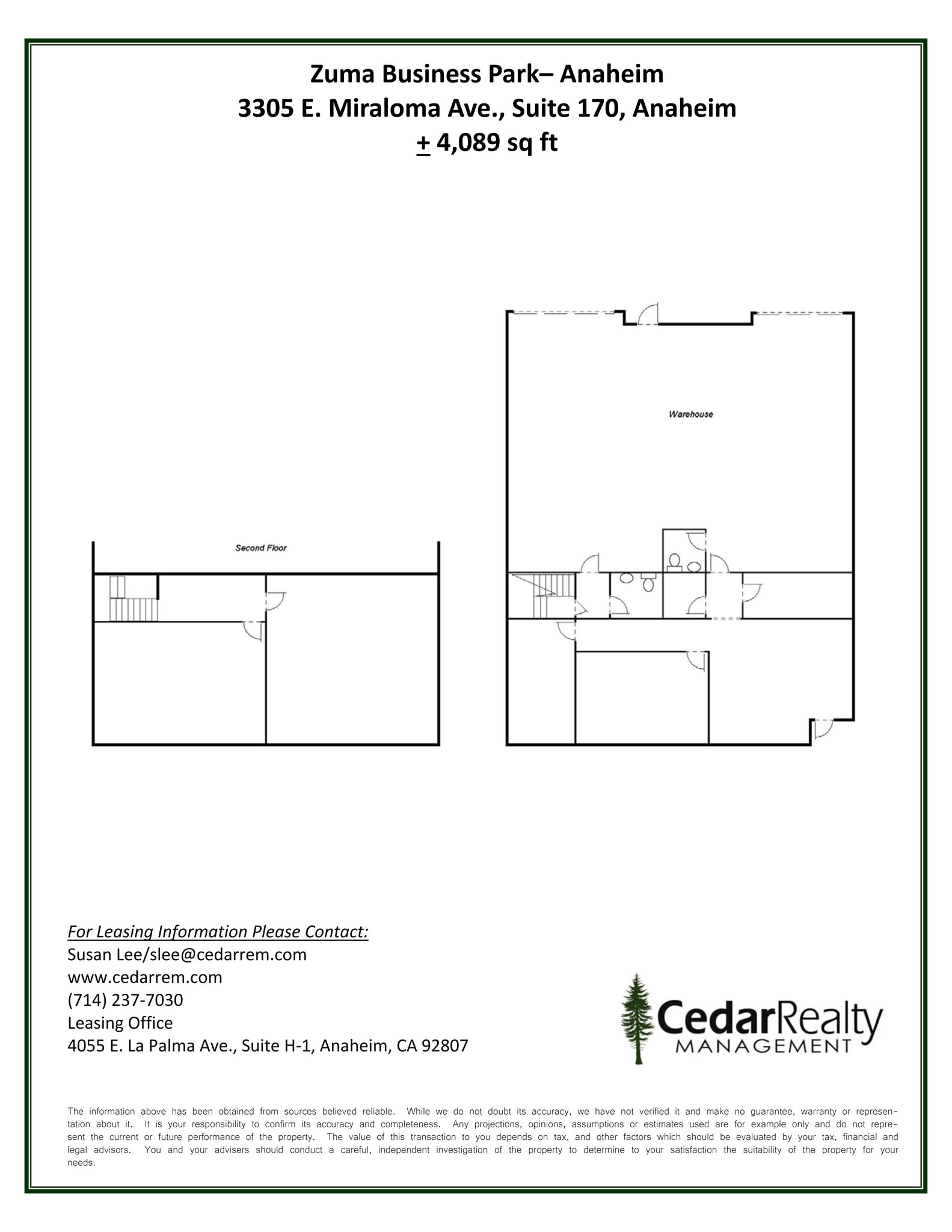 3305 E Miraloma Ave, Anaheim, CA for lease Site Plan- Image 1 of 1
