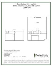 3305 E Miraloma Ave, Anaheim, CA for lease Site Plan- Image 1 of 1