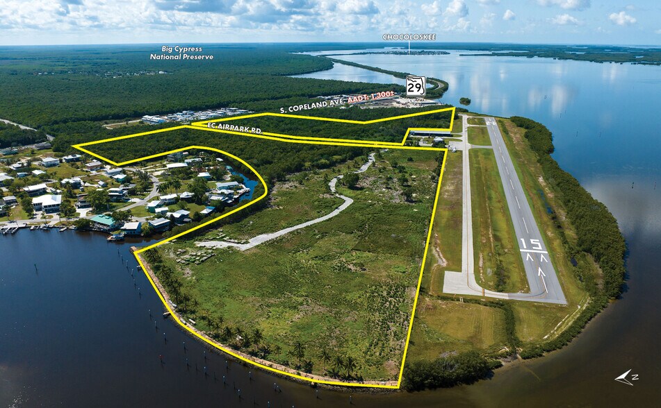 E.C. Airpark Road & Copeland Ave. S., Everglades City, FL à vendre - Aérien - Image 2 de 12