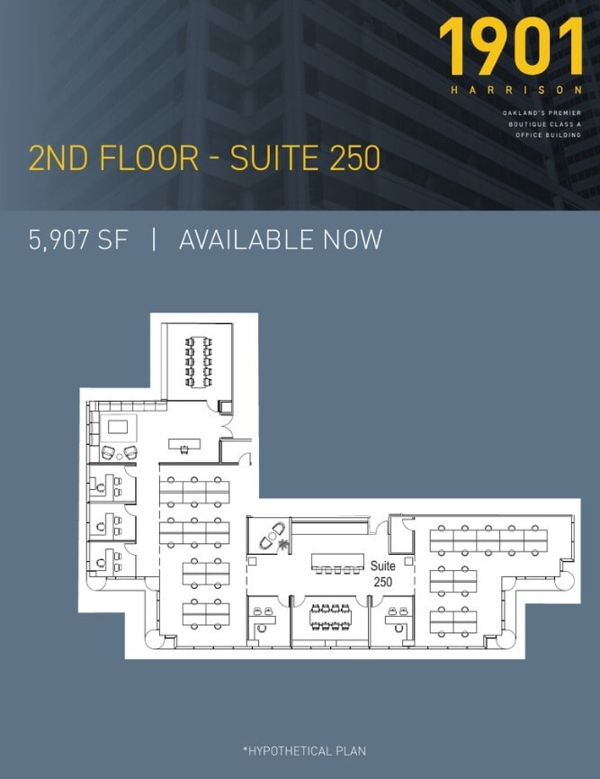 1901 Harrison St, Oakland, CA à louer Plan d’étage- Image 1 de 1