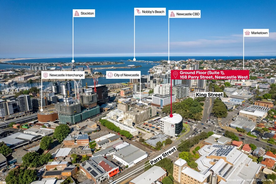 168 Parry St, Newcastle West for lease - Aerial - Image 3 of 5