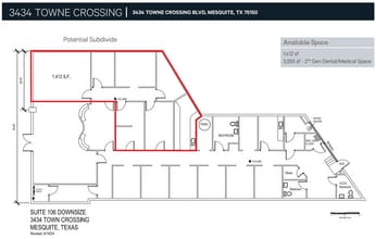 3434 Towne Crossing Blvd, Mesquite, TX for lease Floor Plan- Image 1 of 1