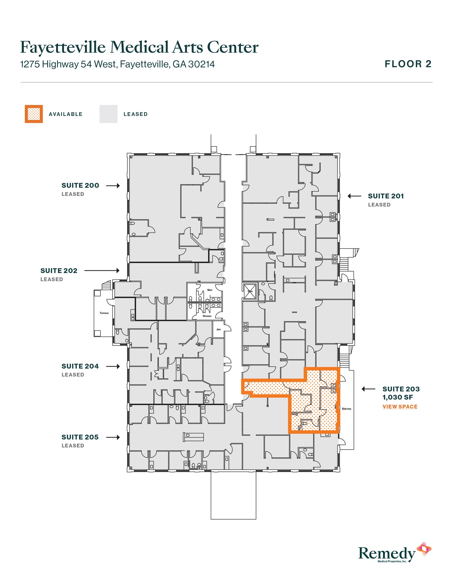 1275 Highway 54 W, Fayetteville, GA for lease Floor Plan- Image 1 of 1