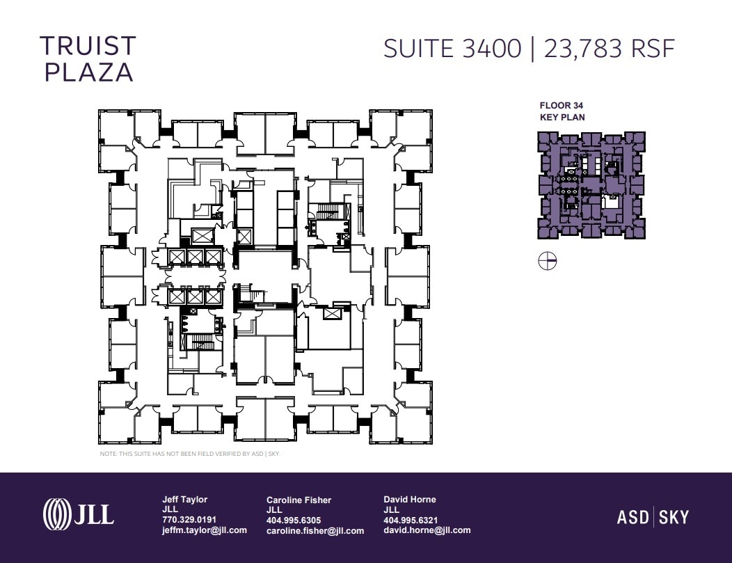 303 Peachtree St Ne, Atlanta, GA à louer Plan d’étage- Image 1 de 1