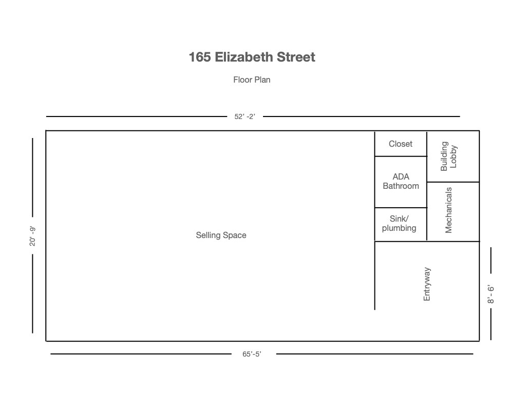 165 Elizabeth St, New York, NY for lease Floor Plan- Image 1 of 4