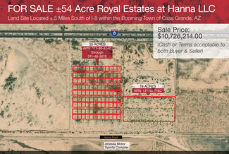 Plus de détails pour Hanna Rd & Palomas Dr, Casa Grande, AZ - Terrain à vendre