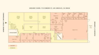 710 Seward St, Los Angeles, CA for lease Floor Plan- Image 1 of 19