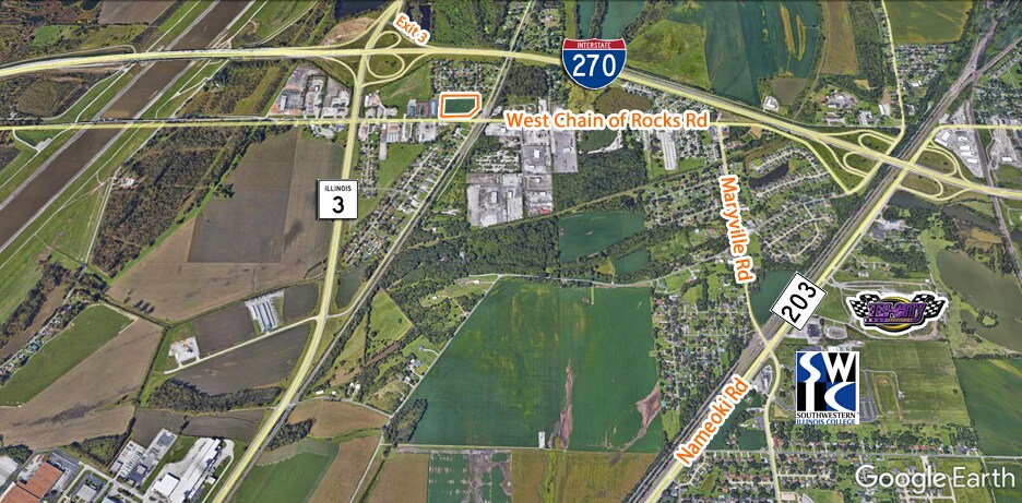 St. Thomas Rd and West Chain of Rocks Rd, Granite City, IL for sale - Building Photo - Image 2 of 3