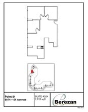 9004-9090 51st Ave NW, Edmonton, AB à louer Plan d’étage- Image 1 de 1