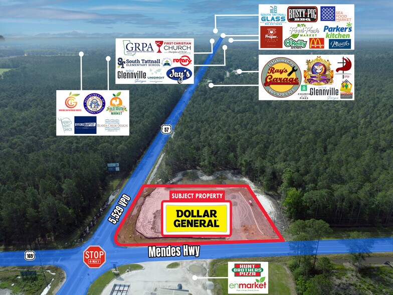 11236 GA-169, Glennville, GA à vendre - Aérien - Image 2 de 4