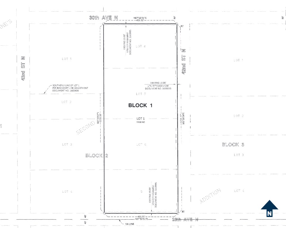 2880 42nd N st, Fargo, ND à vendre Plan cadastral- Image 1 de 2