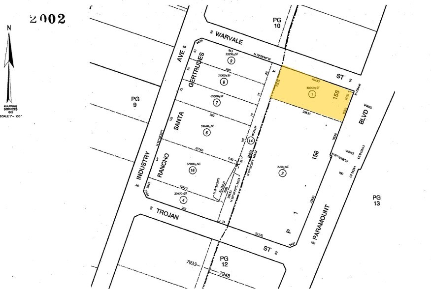7711 S Paramount Blvd, Pico Rivera, CA à vendre - Plan cadastral - Image 3 de 3