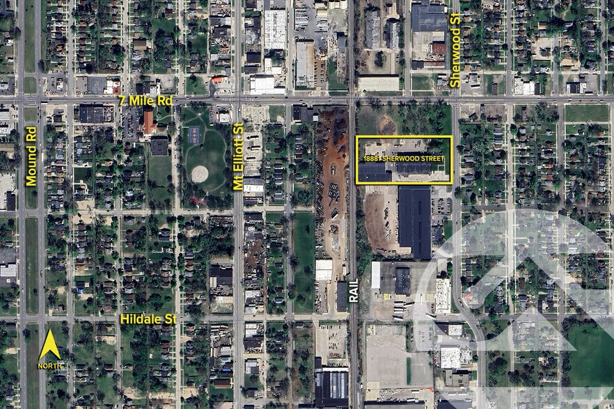 18881 Sherwood St, Detroit, MI for sale - Aerial - Image 2 of 2
