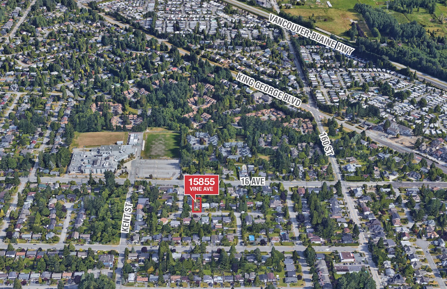 15855 Vine Av, White Rock, BC à vendre Aérien- Image 1 de 8