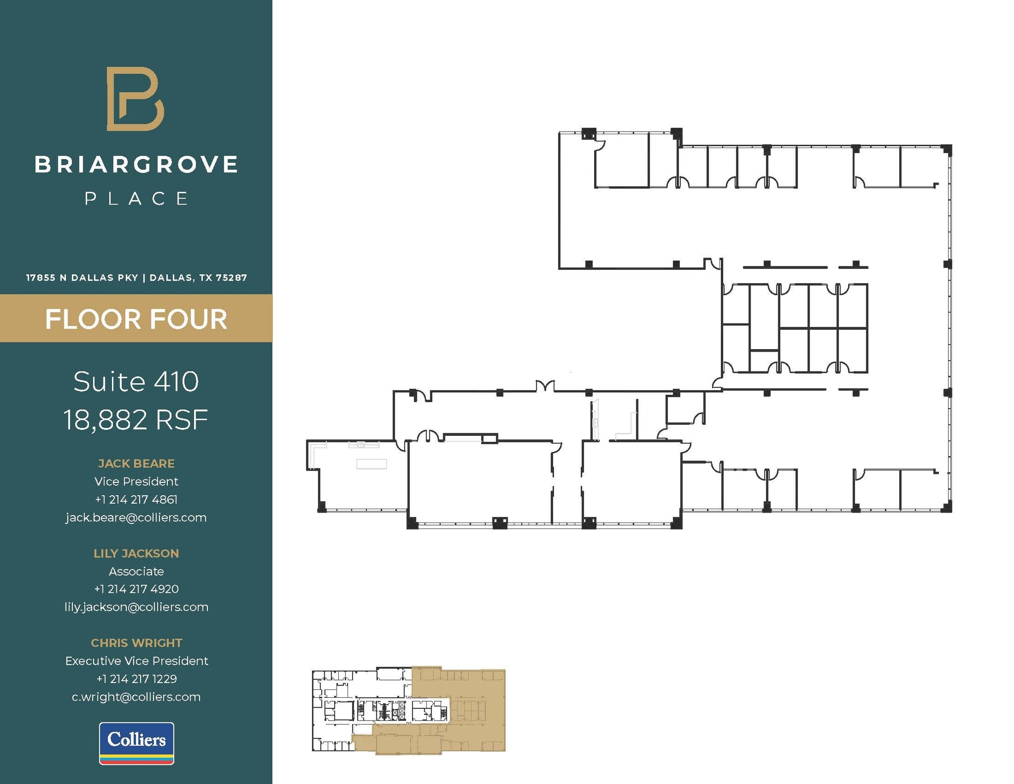 17855 N Dallas Pky, Dallas, TX for lease Floor Plan- Image 1 of 1