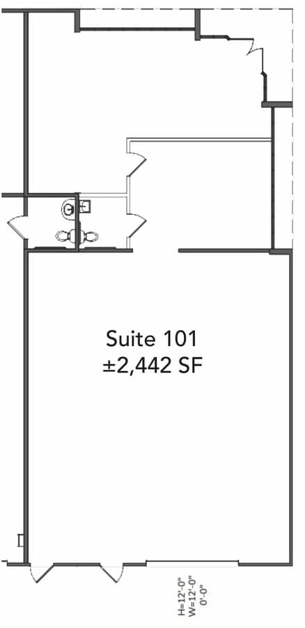 27610 Commerce Center Dr, Temecula, CA 92590 - Unit 101 -  - Floor Plan - Image 1 of 1
