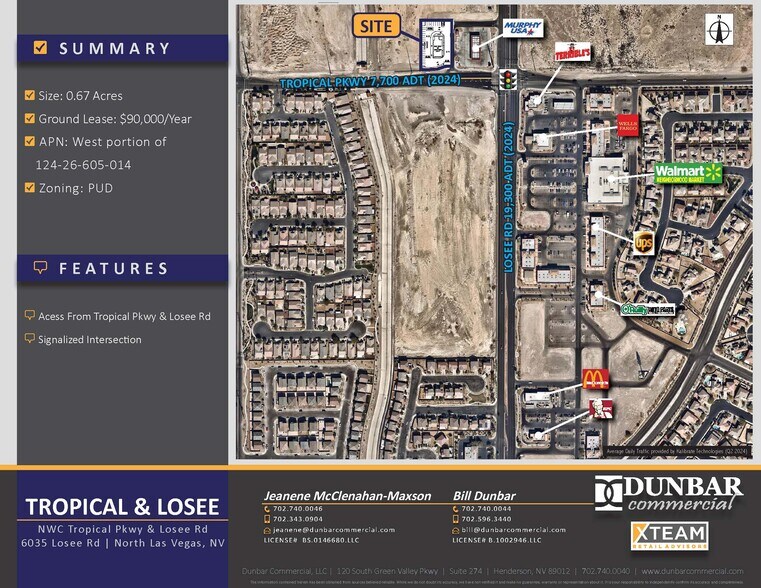W/NWC Tropical Pky & Losee Rd, North Las Vegas, NV for lease - Building Photo - Image 2 of 5