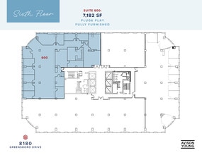 8180-8200 Greensboro Dr, McLean, VA à louer Plan d’étage- Image 1 de 1