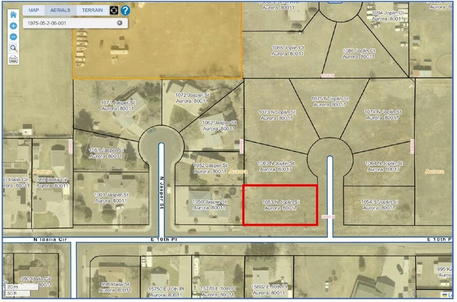 1053 Joplin St, Aurora, CO for sale - Plat Map - Image 1 of 7