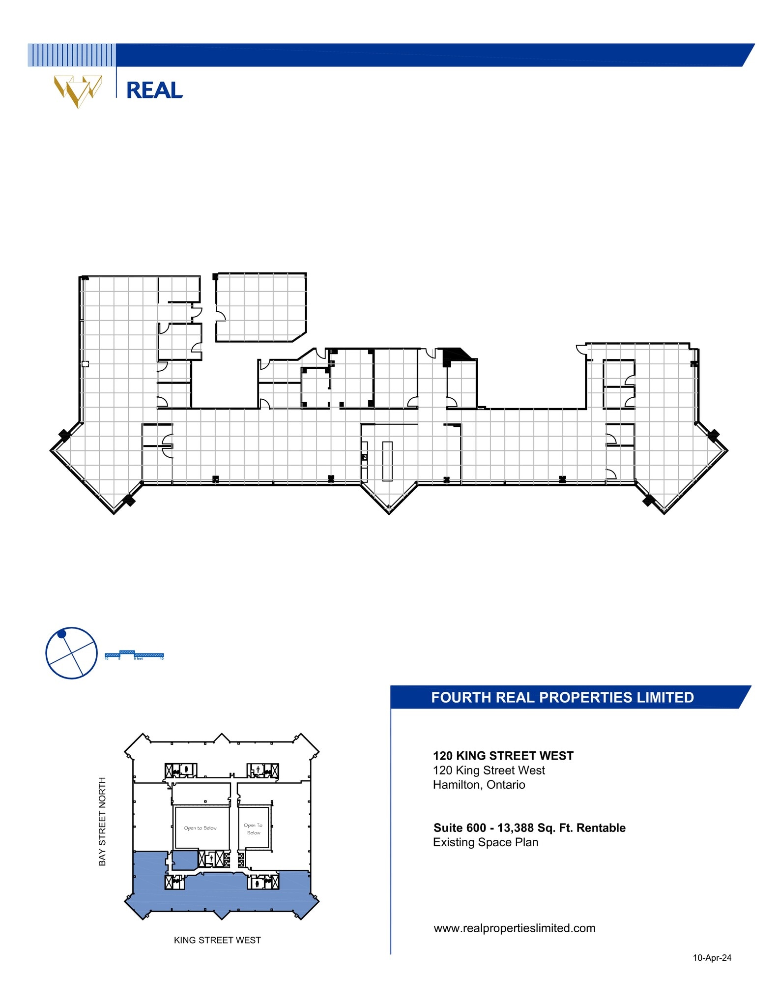 100, 110, and 120 King St W, Hamilton, ON for lease Site Plan- Image 1 of 1