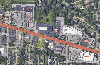 12030 Manchester Rd, Des Peres, MO - Aérien  Vue de la carte