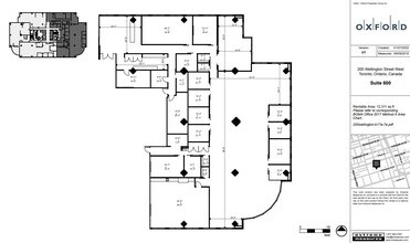 200 Wellington St W, Toronto, ON à louer Plan d’étage- Image 1 de 1