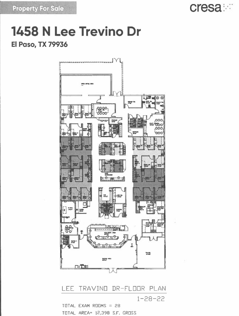 1458-A N Lee Trevino Dr, El Paso, TX for lease Floor Plan- Image 1 of 1