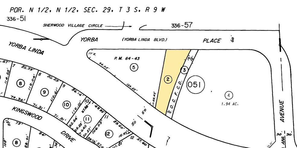 1021 E Yorba Linda Blvd, Placentia, CA à vendre - Plan cadastral - Image 3 de 4