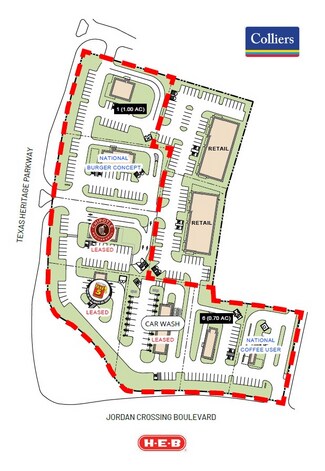 Plus de détails pour NEC of Texas Heritage Pkwy & Jordan Crossing Blvd, Fulshear, TX - Terrain à vendre