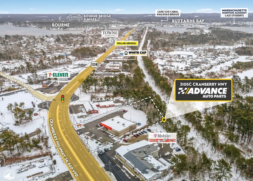 3105A Cranberry Hwy, East Wareham, MA à vendre - Photo du bâtiment - Image 3 de 7