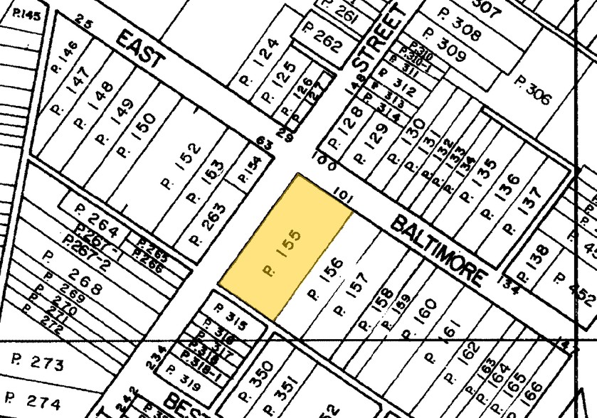 101 E Baltimore St, Hagerstown, MD à vendre - Plan cadastral - Image 1 de 1