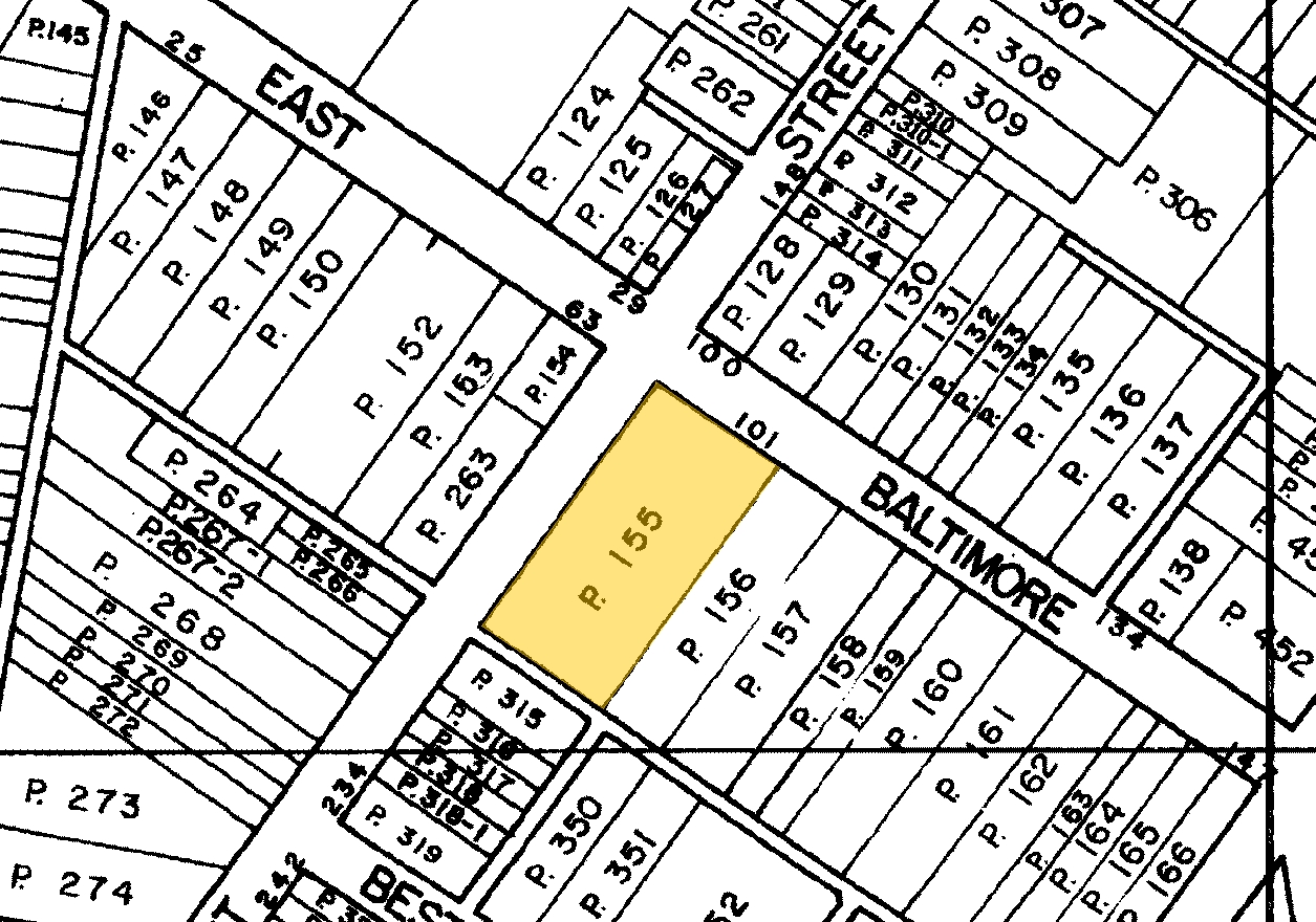 101 E Baltimore St, Hagerstown, MD à vendre Plan cadastral- Image 1 de 1