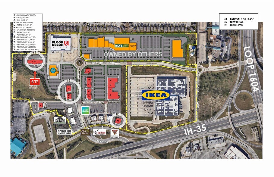 3400 IKEA-RBFCU Pky, Live Oak, TX à vendre - Plan de site - Image 1 de 1