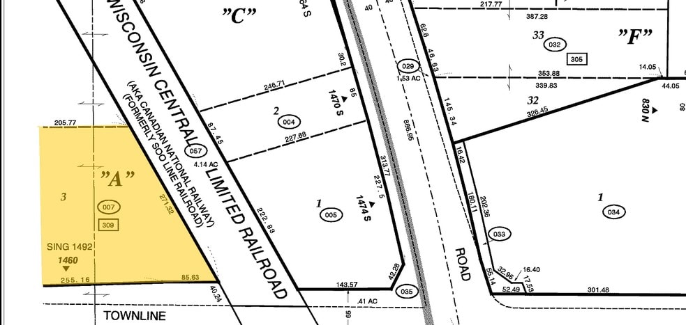 1460-1492 Townline Rd, Mundelein, IL à louer - Plan cadastral - Image 2 de 2