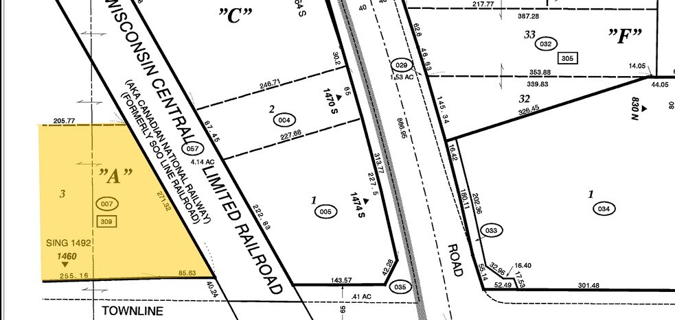 1460-1492 Townline Rd, Mundelein, IL for lease - Plat Map - Image 2 of 2
