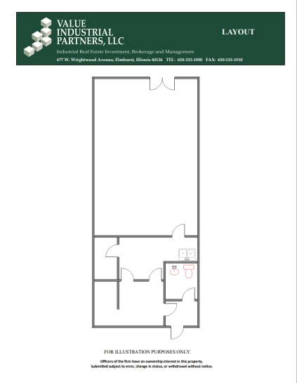5410 Newport Dr, Rolling Meadows, IL à louer Plan d’étage- Image 1 de 1